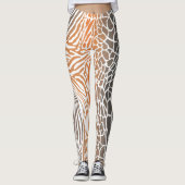abstract, dier, achtergrond, camouflage, giraffe, leggings (Voorkant)