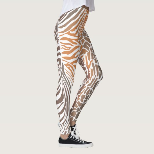 abstract, dier, achtergrond, camouflage, giraffe, leggings (Rechts)