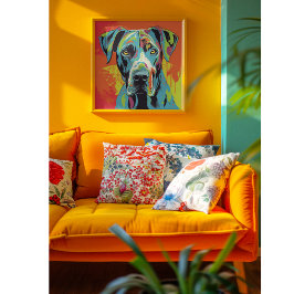 Abstract Dier, Grote Deen Poster