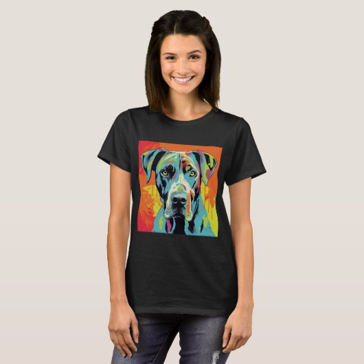 Abstract Dier, Grote Deen T-shirt (Voorkant volledig)