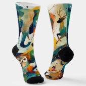 Abstract Dier Sokken (Gebogen)