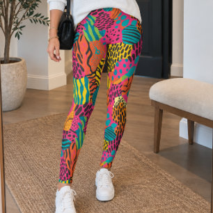 Abstract Dierenprint Memphis Leggings