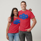 abstract dierlijk gezicht meisje t-shirt (Unisex)
