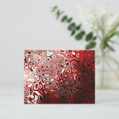 Abstract digitaal design protoplasma briefkaart (Staand voorkant)