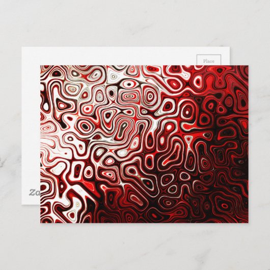 Abstract digitaal design protoplasma briefkaart (Voorkant / Achterkant)