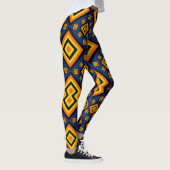 Abstract digitaal geometrisch kunstpatroon leggings (Rechts)