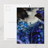 abstract digitaal gewijzigde 'In A Dream'-Rozen Briefkaart (Voorkant / Achterkant)