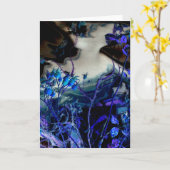 abstract digitaal gewijzigde 'In A Dream'-Rozen Kaart (Gele Bloem)