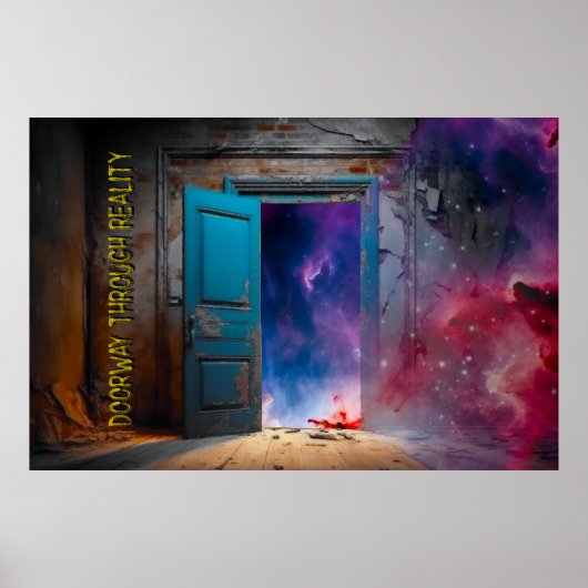 Abstract, Digitaal, Liminalruimte Ontwerp Poster (Voorkant)