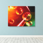 Abstract digitaal ontwerp canvas afdruk (Insitu (Houten vloer))