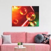 Abstract digitaal ontwerp canvas afdruk (Insitu (Woonkamer))