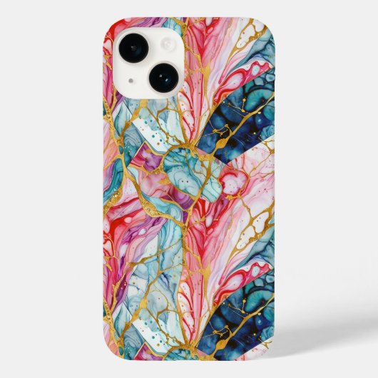 Abstract digitaal patroon 1198 - iPhone Case (Achterkant)