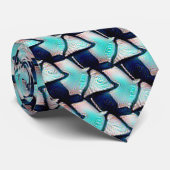 Abstract digitaal patroon 1204 - Mannen Stropdas (Opgerold)