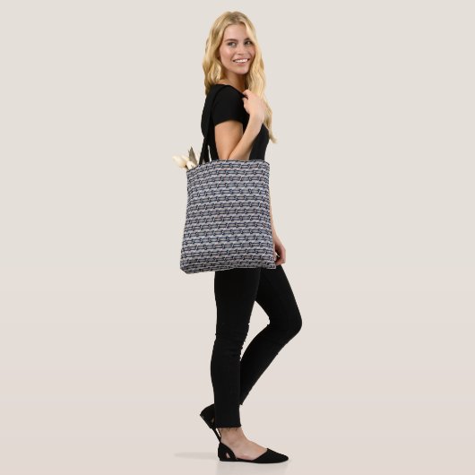 Abstract digitaal patroon 1206 - Canvas tas (Op model)