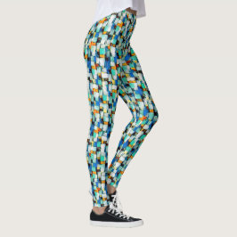 Abstract digitaal patroon 1210 - Leggings
