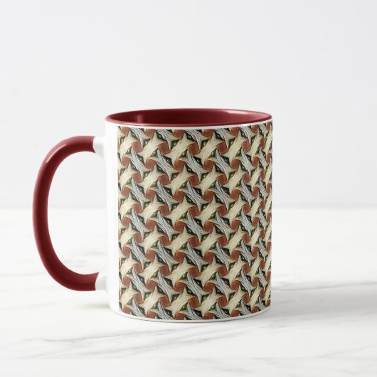 Abstract digitaal patroon 1220 - Koffiemok Mok (Links)