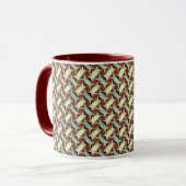 Abstract digitaal patroon 1220 - Koffiemok Mok (Voorkant links)