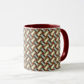 Abstract digitaal patroon 1220 - Koffiemok Mok (Voorkant rechts)