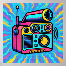 Abstract digitaal patroon glitch pop behang