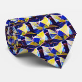 Abstract digitaal patroonontwerp 1216 - Mannen Str Stropdas (Opgerold)