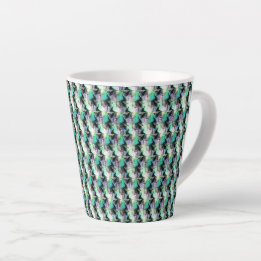 Abstract digitaal patroonontwerp 1221 - Latte Mok
