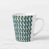 Abstract digitaal patroonontwerp 1221 - Latte Mok (Rechts)