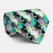 Abstract digitaal patroonontwerp 1221 - Mannen Str Stropdas (Opgerold)