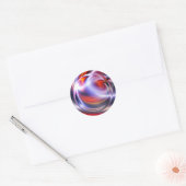 Abstract digitaal schilderen ronde sticker (Envelop)
