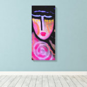 Abstract digitaal schilderen zonder titel van een canvas afdruk (Insitu (Houten vloer))