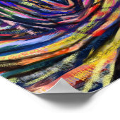 abstract digitaal schilderend poster met "gebogen" (Hoek)