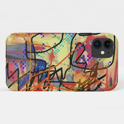 abstract digitaal schilderij Case-Mate iPhone case (Achterkant (horizontaal))