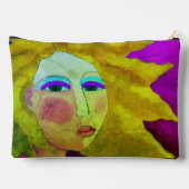 Abstract digitaal schilderij van een vrouw etui (Achterkant)