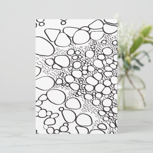 Abstract digitaal werk 10 bedankkaart (Staand voorkant)