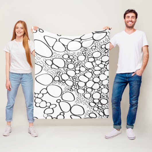 Abstract digitaal werk 10 fleece deken (In situ)