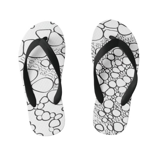 Abstract digitaal werk 10 kinder teenslippers (Voetbed)