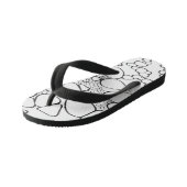 Abstract digitaal werk 10 kinder teenslippers (Schuin)