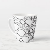 Abstract digitaal werk 10 latte mok (Linkerhoek)