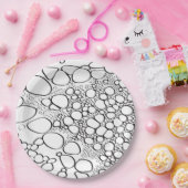 Abstract digitaal werk 10 papieren bordje (Feest)