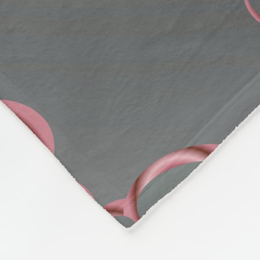 Abstract digitaal werk 3 fleece deken (Hoek)