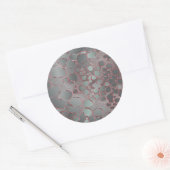 Abstract digitaal werk 3 ronde sticker (Envelop)