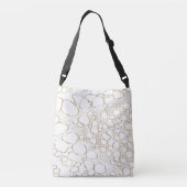 Abstract digitaal werk 4 crossbody tas (Achterkant)