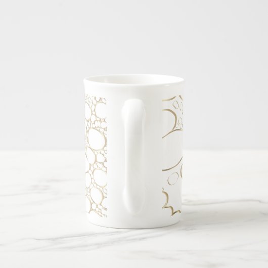 Abstract digitaal werk 4 porselein kop (Achterkant)