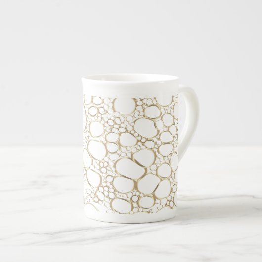 Abstract digitaal werk 4 porselein kop (Voorkant rechts)