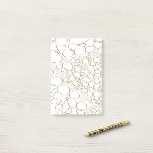 Abstract digitaal werk 4 post-it® notes (Op bureau)