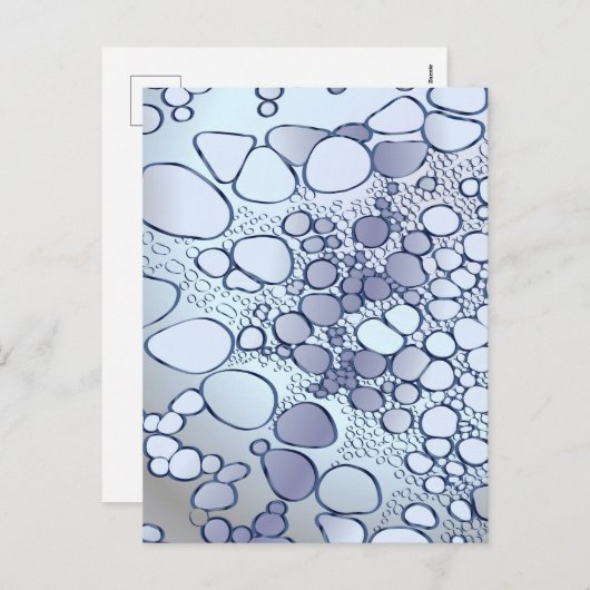 Abstract digitaal werk 6 feestdagenkaart (Voorkant / Achterkant)