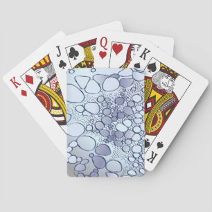 Abstract digitaal werk 6 pokerkaarten