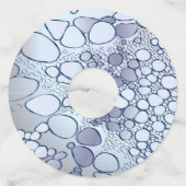 Abstract digitaal werk 6 wijnglaslabel (Voorkant)