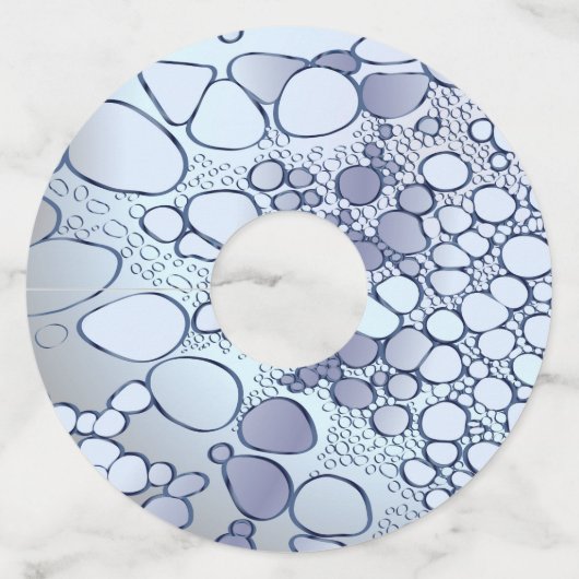 Abstract digitaal werk 6 wijnglaslabel (Voorkant)