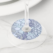 Abstract digitaal werk 6 wijnglaslabel (Dichtbij)