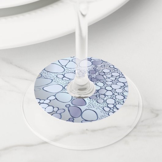 Abstract digitaal werk 6 wijnglaslabel (Dichtbij)